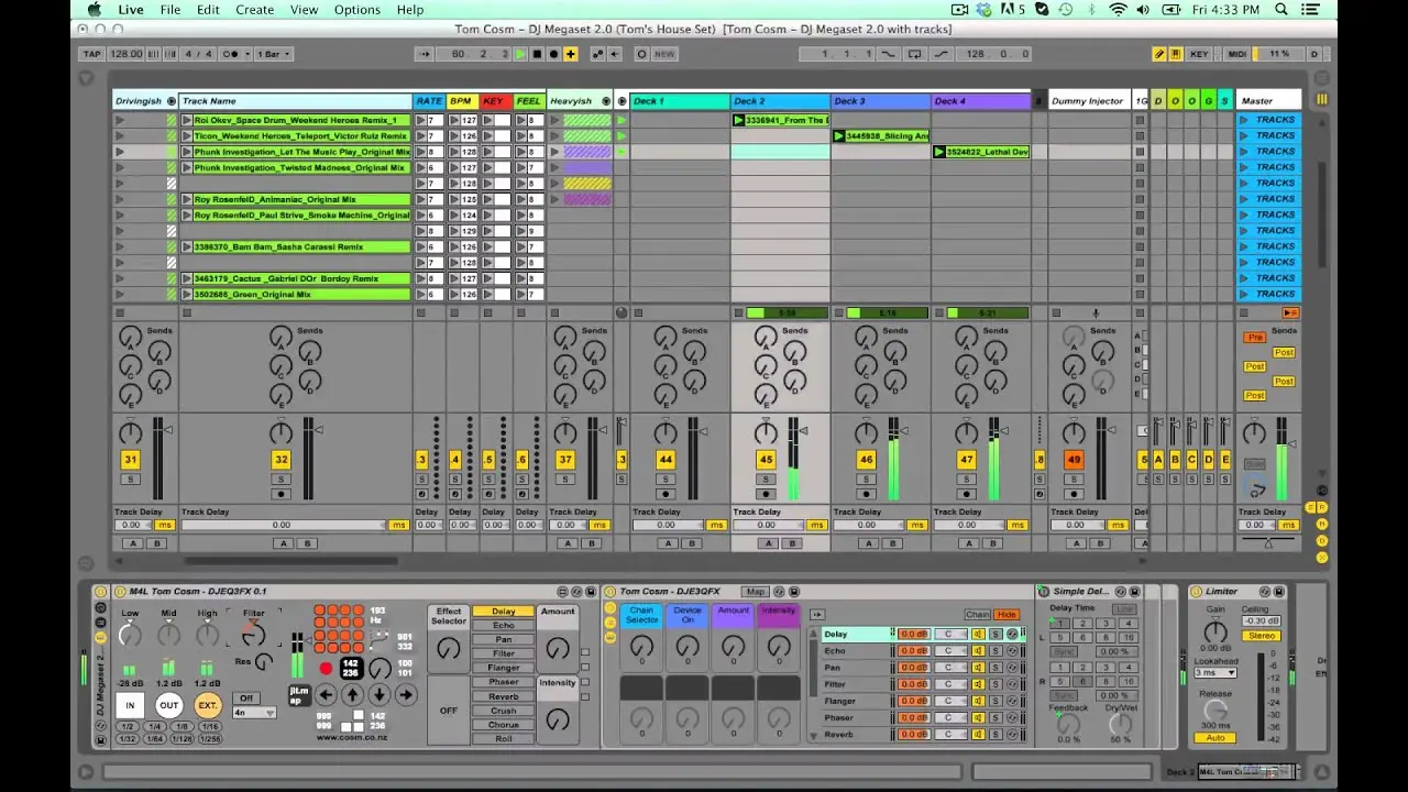 Ableton Live Dj Set by Tom Cosm - Dj Megaset Template