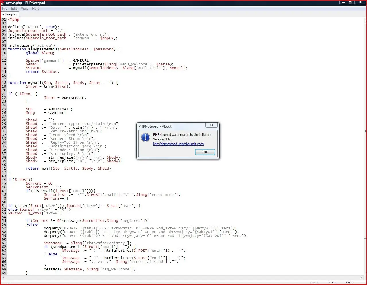PHPNotepad