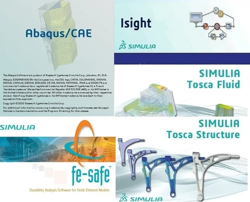 DS SIMULIA Suite (Abaqus/Isight/Fe-safe/Tosca)