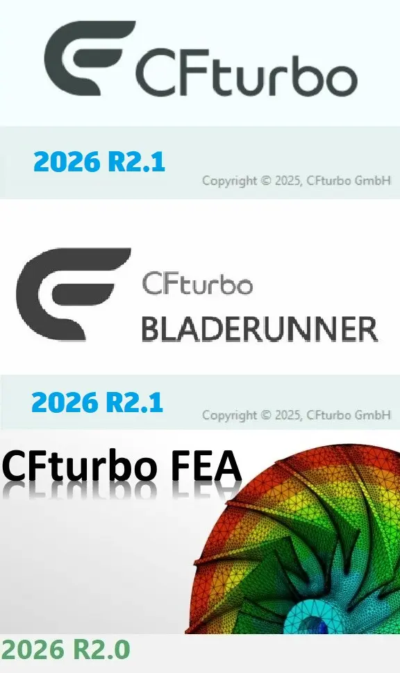 CFTurbo + CFTurbo BladeRunner + CFTurbo FEA