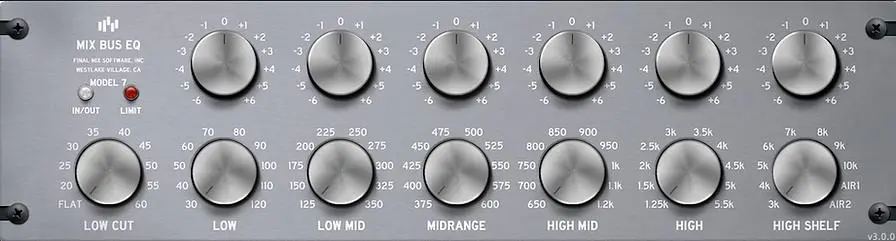 Final Mix Software - MIX BUS EQ III